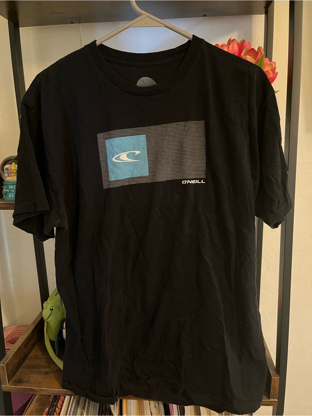 Men’s O'Neill Men's Black Graphic Logo T‑Shirt
